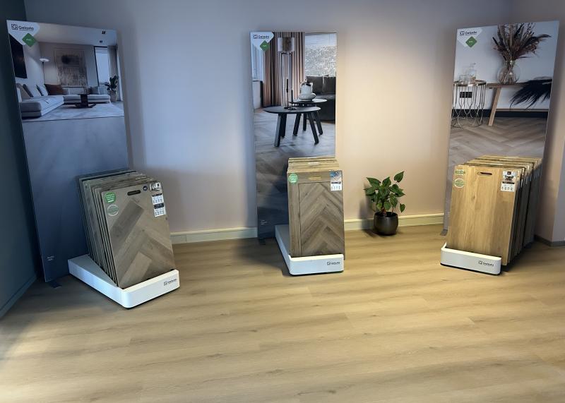  PVC vloeren in de showroom