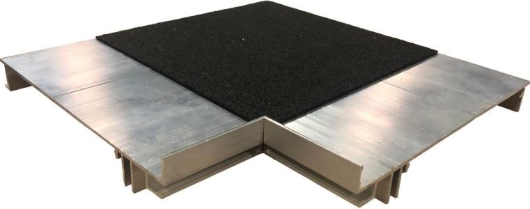 Randoplossing binnenhoek incl. rubberpad t.b.v. verstelbare tegeldrager (27 t-m 470mm)