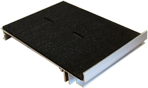 Randoplossing incl. rubberpad t.b.v. verstelbare tegeldrager (27 t-m 470mm)