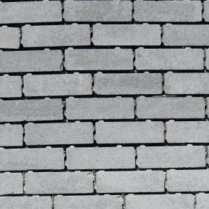 Eco Bricks waterpasserend 7x21x8cm Veerse Grijs/Zwart