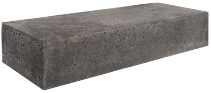 Schellevis Oud Hollandse traptrede massief 100x37x15cm Antraciet