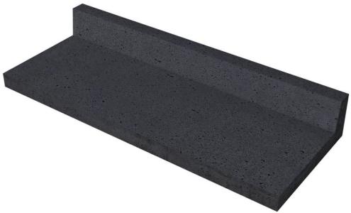 Schellevis Oud Hollandse traptrede L-element 100x40x15cm Carbon