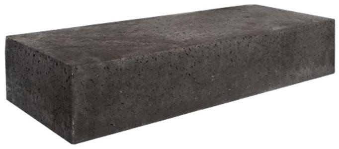 Schellevis Oud Hollandse traptrede massief 100x37x15cm Carbon