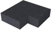 Schellevis Oud Hollandse traptrede massief hoek binnen 60-60x37x15cm Carbon