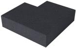 Schellevis Oud Hollandse traptrede massief hoek buiten 60-60x37x15cm Carbon