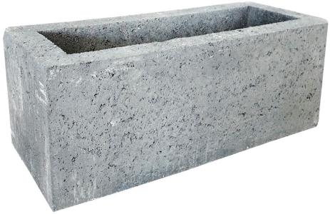 Fiora Block 50x20x20cm Grijs