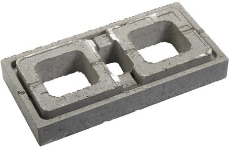 Globe muurelement L 60x30x9cm Grijs