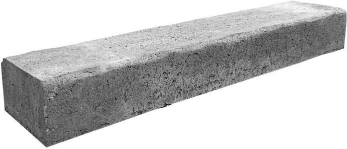 Retro Betonbiels 120x20x12cm Grijs