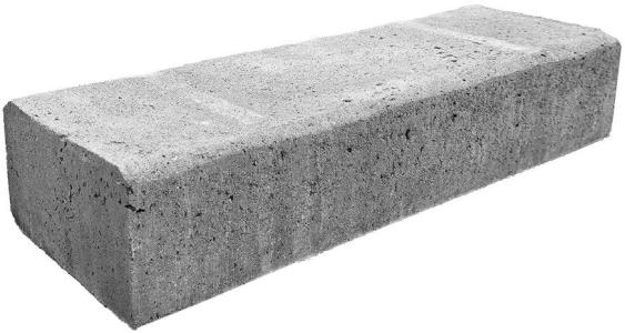 Retro Betonbiels 60x20x12cm Grijs