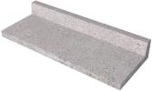 Schellevis Oud Hollandse traptrede L-element 100x40x15cm Grijs