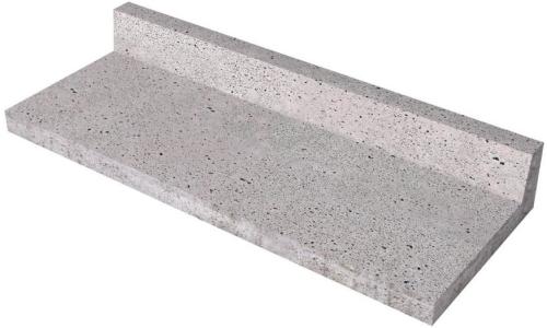 Schellevis Oud Hollandse traptrede L-element 100x40x15cm Grijs