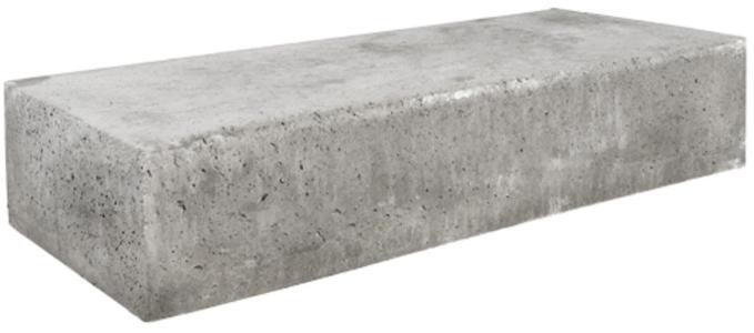 Schellevis Oud Hollandse traptrede massief 100x37x15cm Grijs