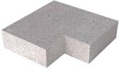 Schellevis Oud Hollandse traptrede massief hoek binnen 60-60x40x20cm Grijs