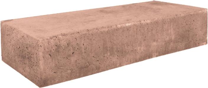 Schellevis Oud Hollandse traptrede massief 100x40x20cm Roodbruin