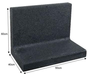 L-Element 50x40x60cm Zwart