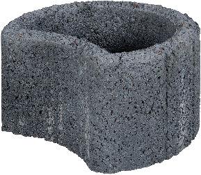 Moonflor Ø35x20cm Zwart