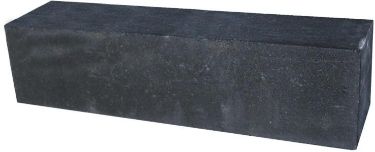 Palissade block 60x15x15cm Zwart