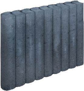 Rondo Palissadeband 8x50x50cm Zwart