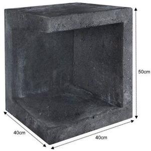 U-Element Hoek 40x40x50cm Zwart