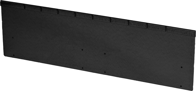 Zwarte kantopsluiting Flex 300x27,7x0,2cm