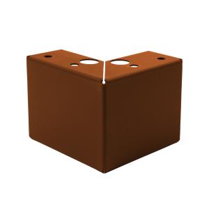Potenset 9,5cm hoog Corten TBV GL Bloembakken (Incl bevestigingsmateriaal)