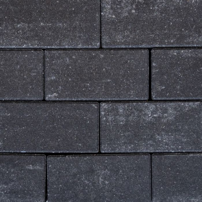 Sierbetonklinker Drive 21x10,5x8cm Night Zwart/Grijs