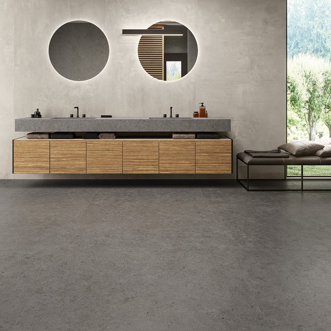 Ceramica Lastra 120x120x2cm Boost Stone Smoke Antraciet