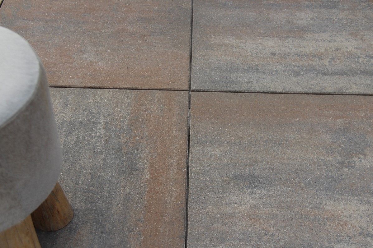 Facetto 60x60x4,7cm Newport Beige/Bruin genuanceerd