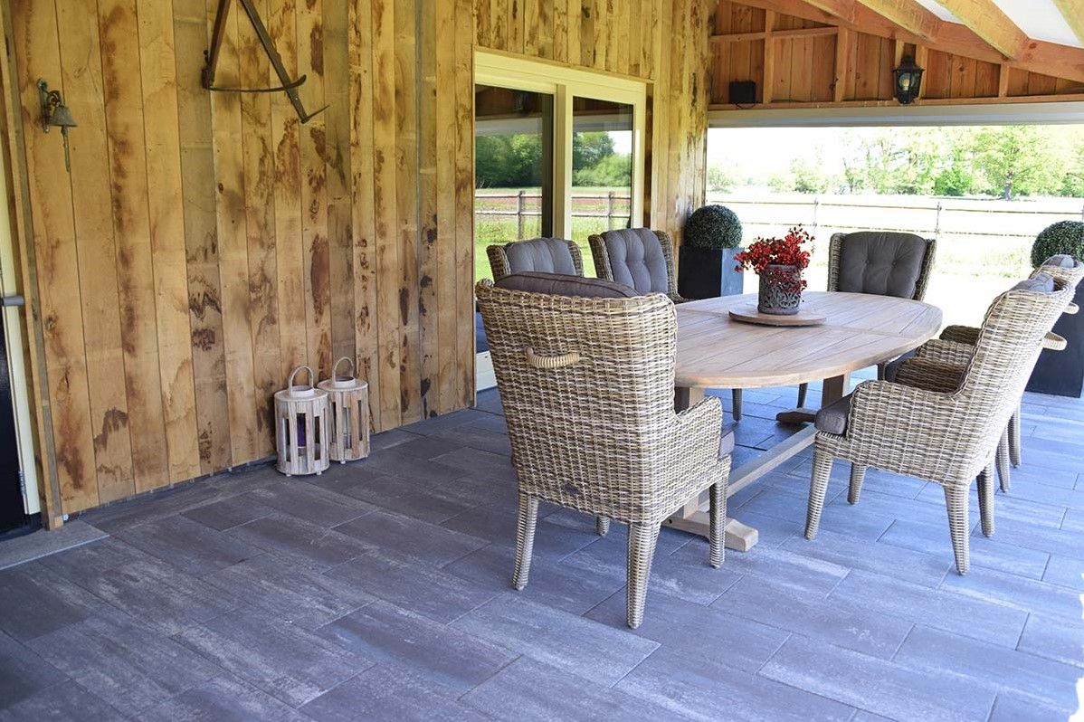 Cottage Stones 40x80x4cm Somerset Grijs/Zwart