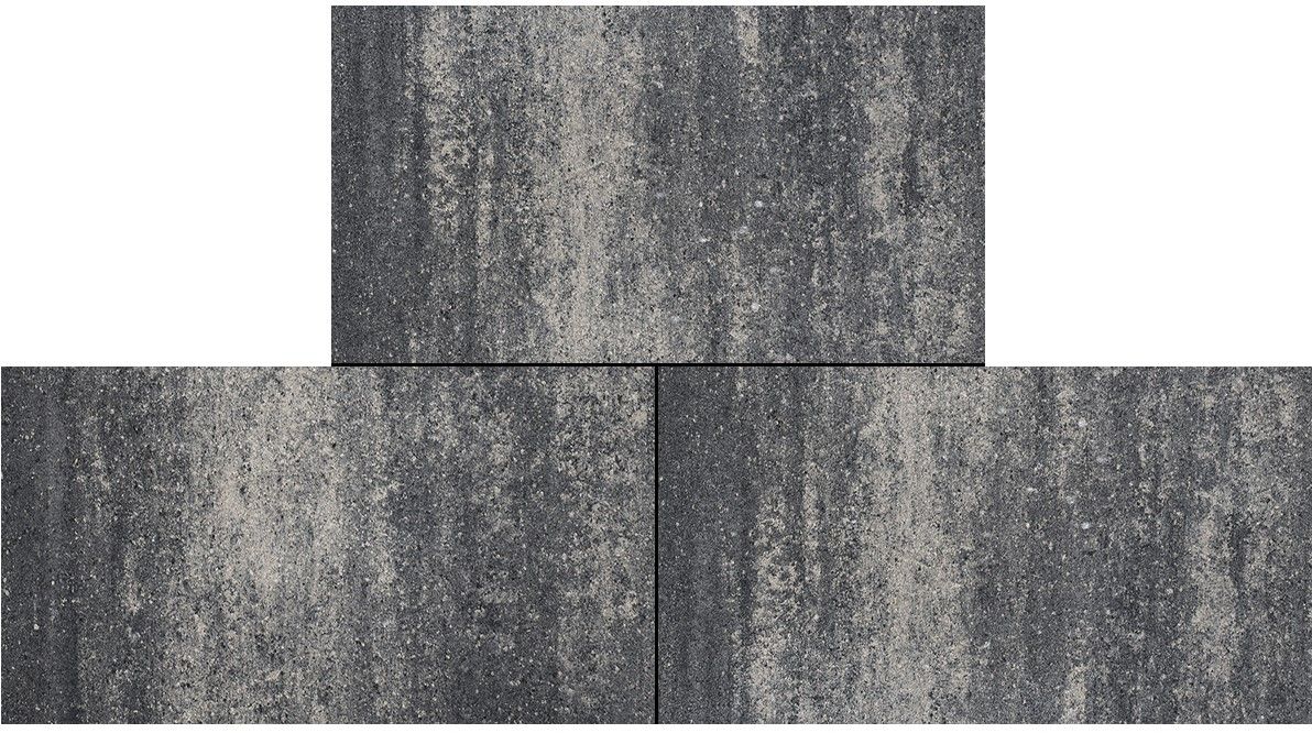 Cottage Stones 40x80x4cm Somerset Grijs/Zwart