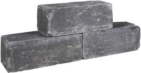 Palinoblock getrommeld 60x15x15cm Antraciet