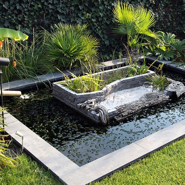 Asian Bluestone vijverrand 3x25x100cm Blauw gezoet