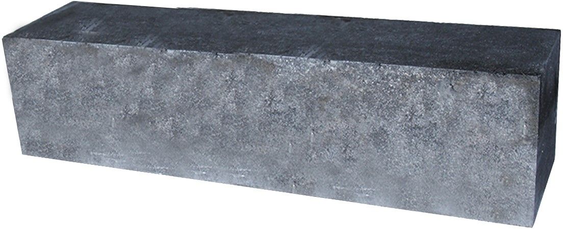 Palissade block 60x15x15cm Grijs/Zwart