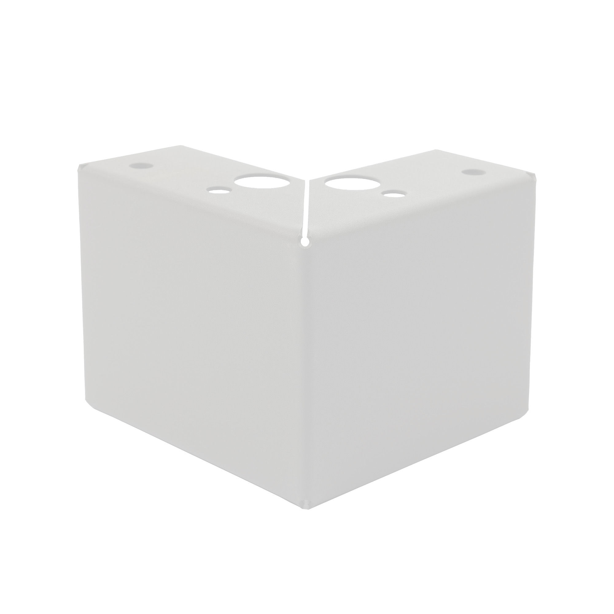 Potenset 9,5cm hoog Wit TBV GL Bloembakken (Incl bevestigingsmateriaal)