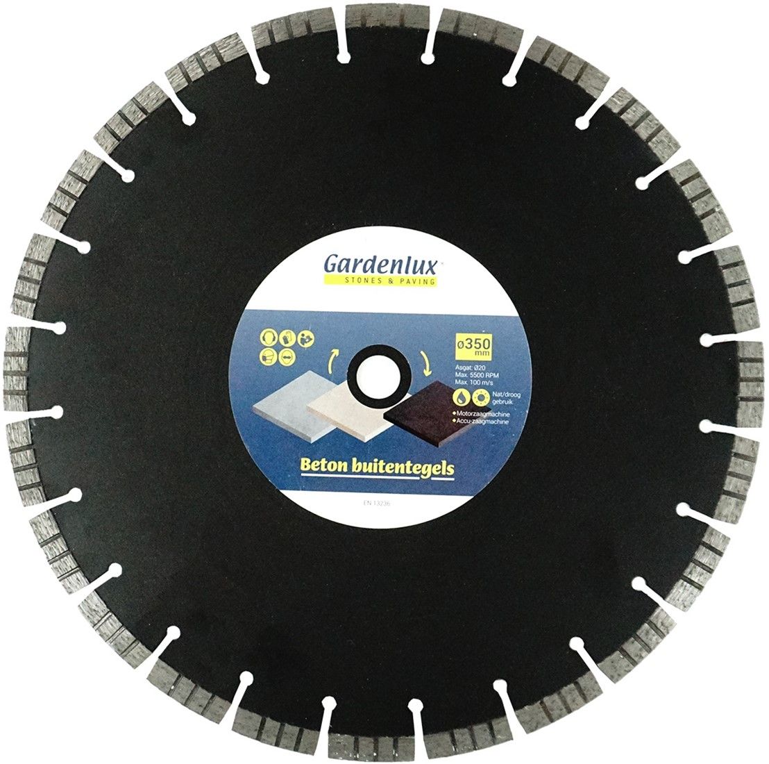 Zaagblad TURBO beton, Ø125, asgat 22.0